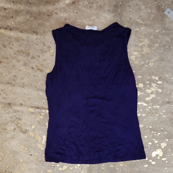 Calvin Klein Blue Sequin Fitted Tank Top - Picture 5 of 5